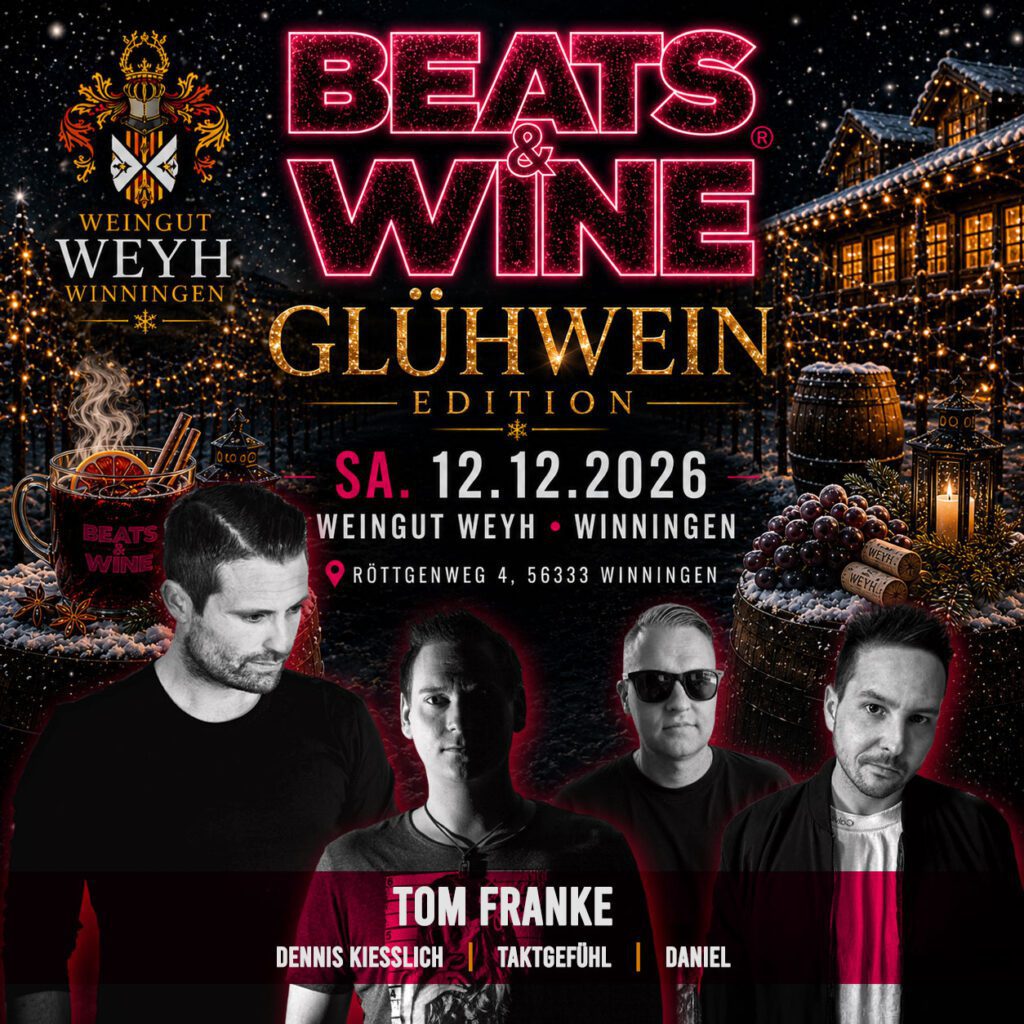 ❄️🍷 Beats & Wine – Die erste Glühwein Edition 2026
